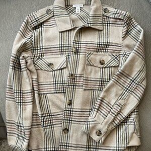 Tribal Jeans Plaid Jacket